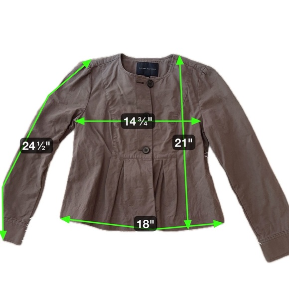 Banana Republic Pleated Button Utility Jacket | Size 2 - Picture 15 of 15